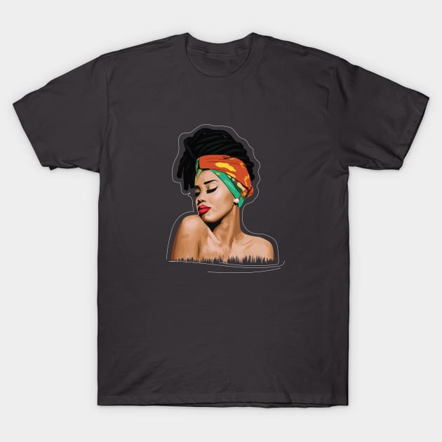 My African Beauty T-Shirt by EJgraphics